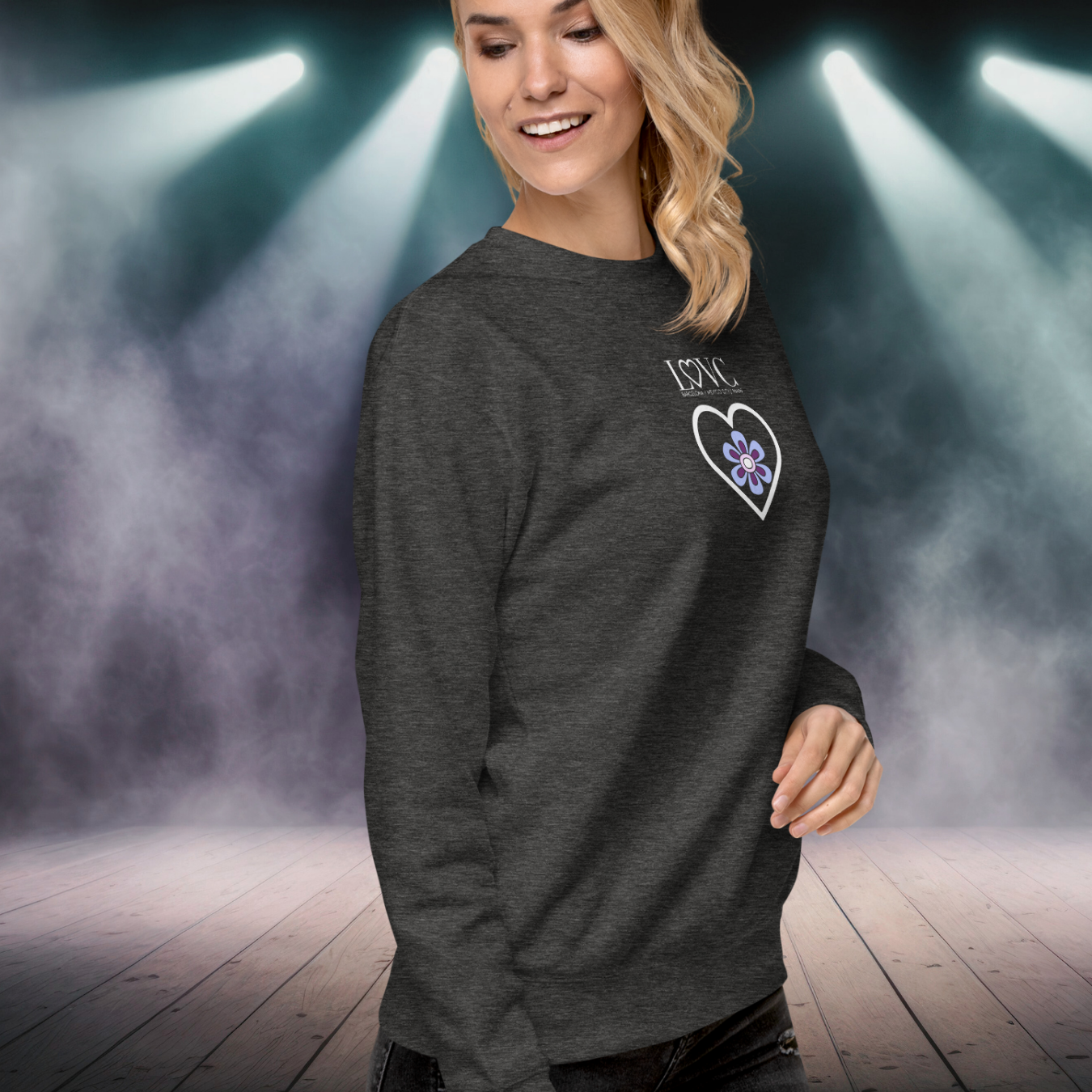 SUDADERA GRUESA MUJER FLOWER
