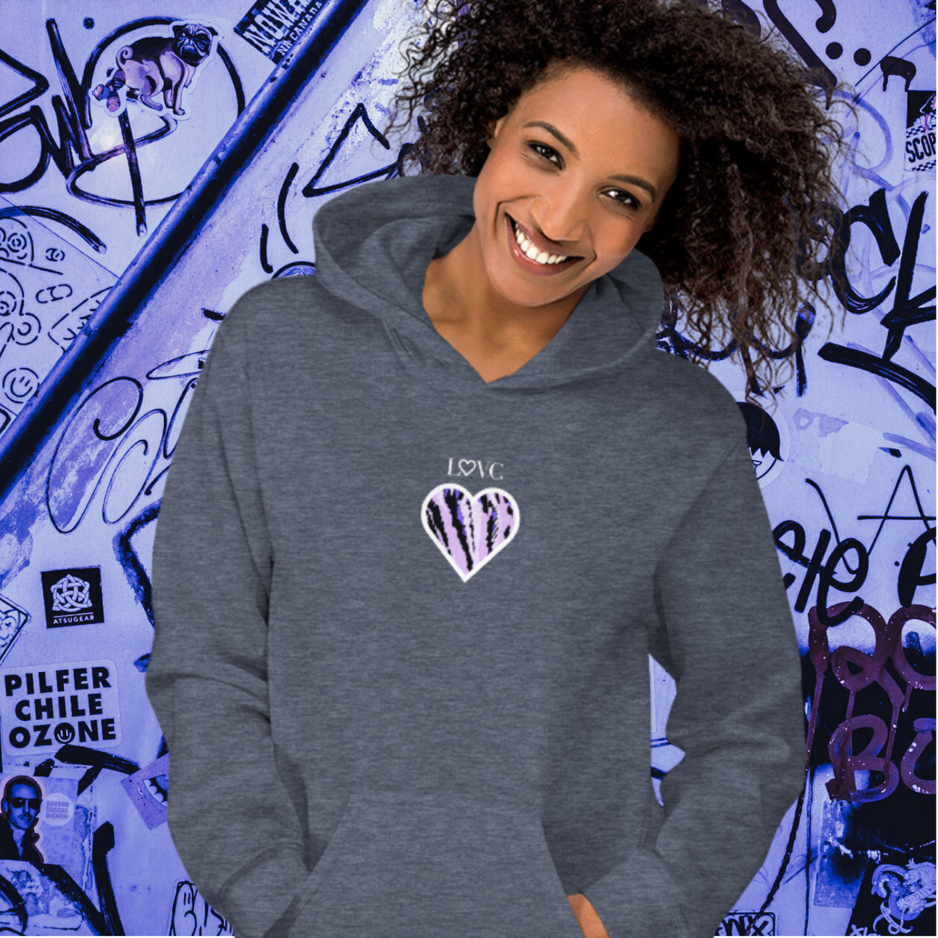 HOODIE CON CAPUCHA MUJER ARTE