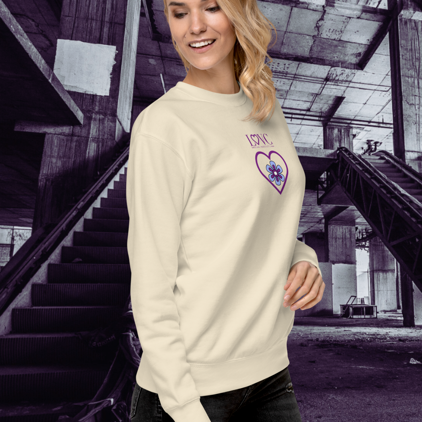 SUDADERA GRUESA MUJER FLOWER