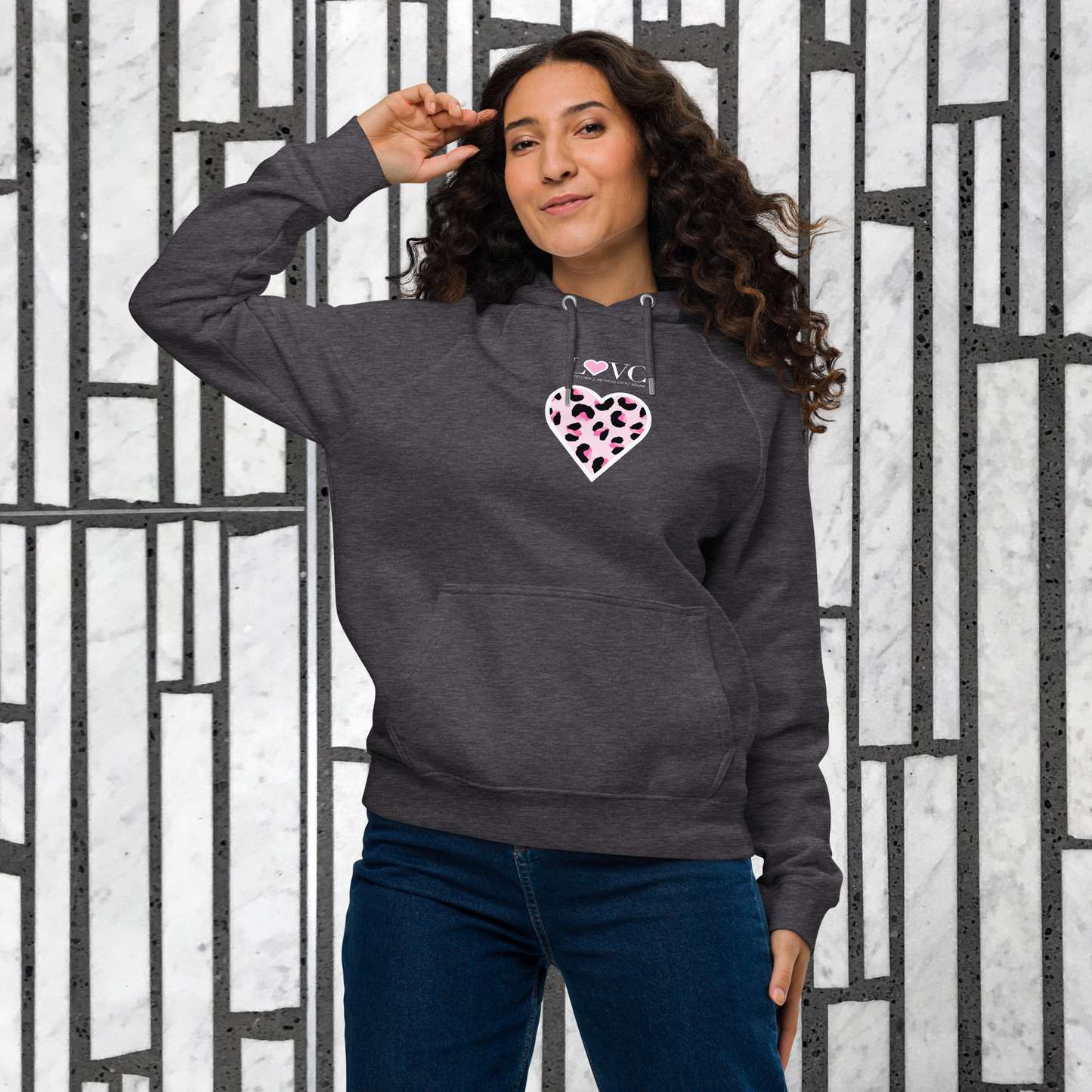 HOODIE CON CAPUCHA ECO MUJER ANIMAL PRINT