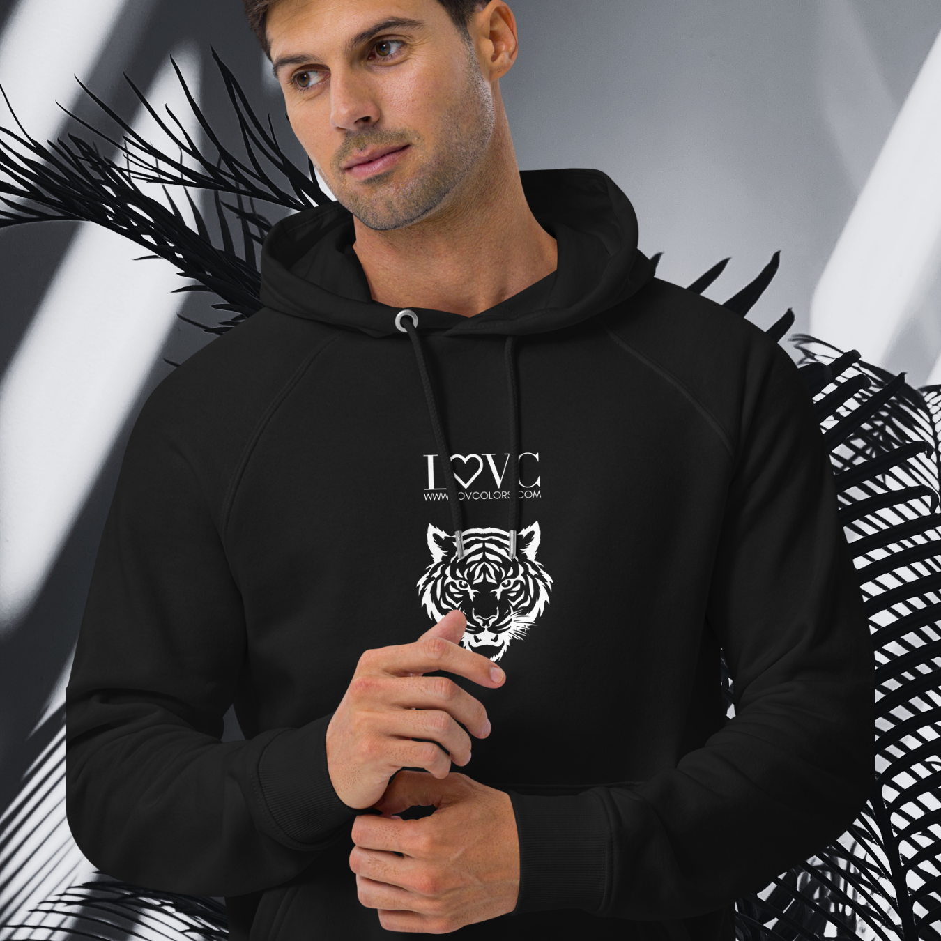 HOODIE CON CAPUCHA ECO HOMBRE TIGER