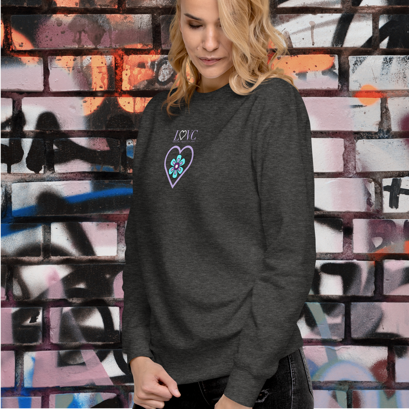 SUDADERA GRUESA MUJER FLOWER