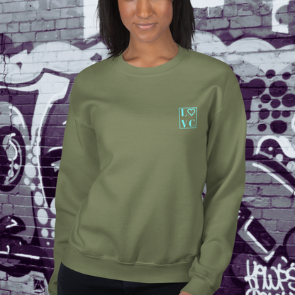 SUDADERA GRUESA MUJER LOGO BACK CUADRADO