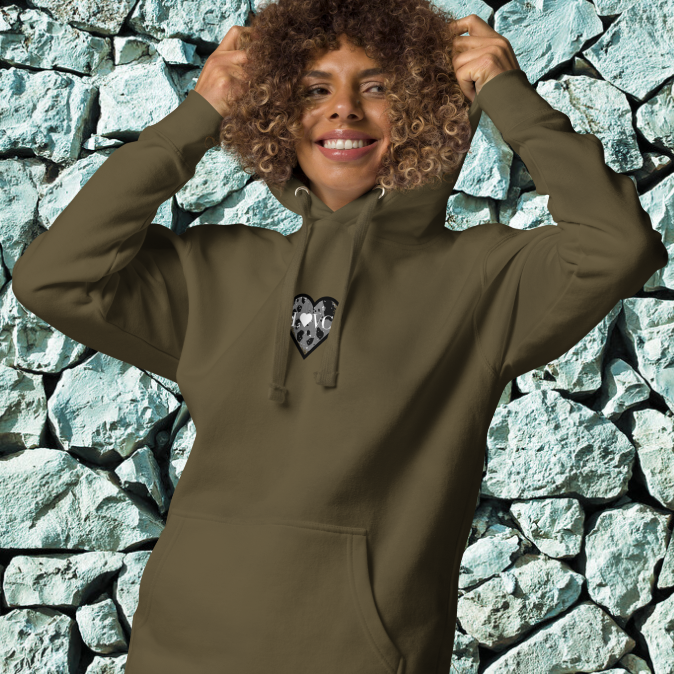 HOODIE CON CAPUCHA MUJER ANIMAL PRINT