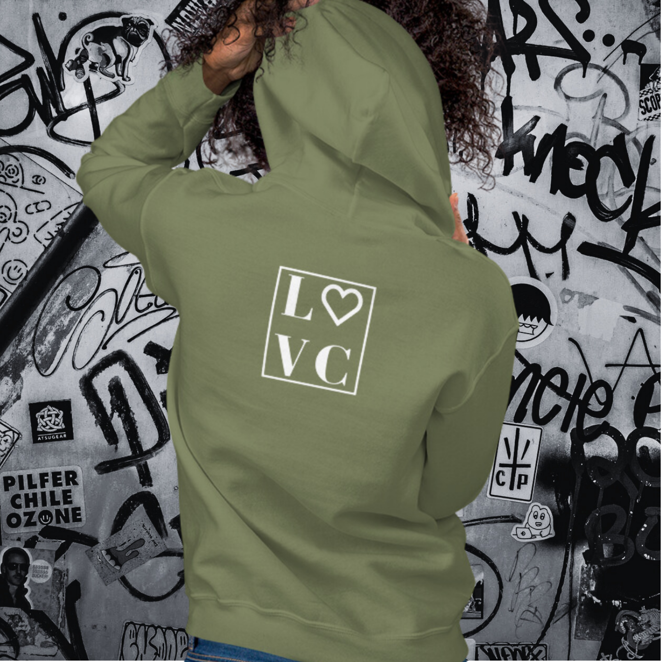 HOODIE CON CAPUCHA MUJER ARTE