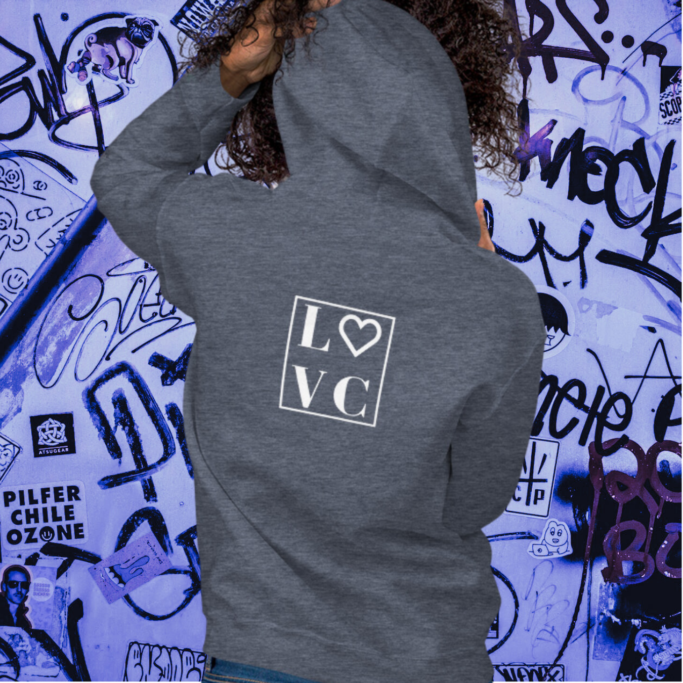 HOODIE CON CAPUCHA MUJER ARTE