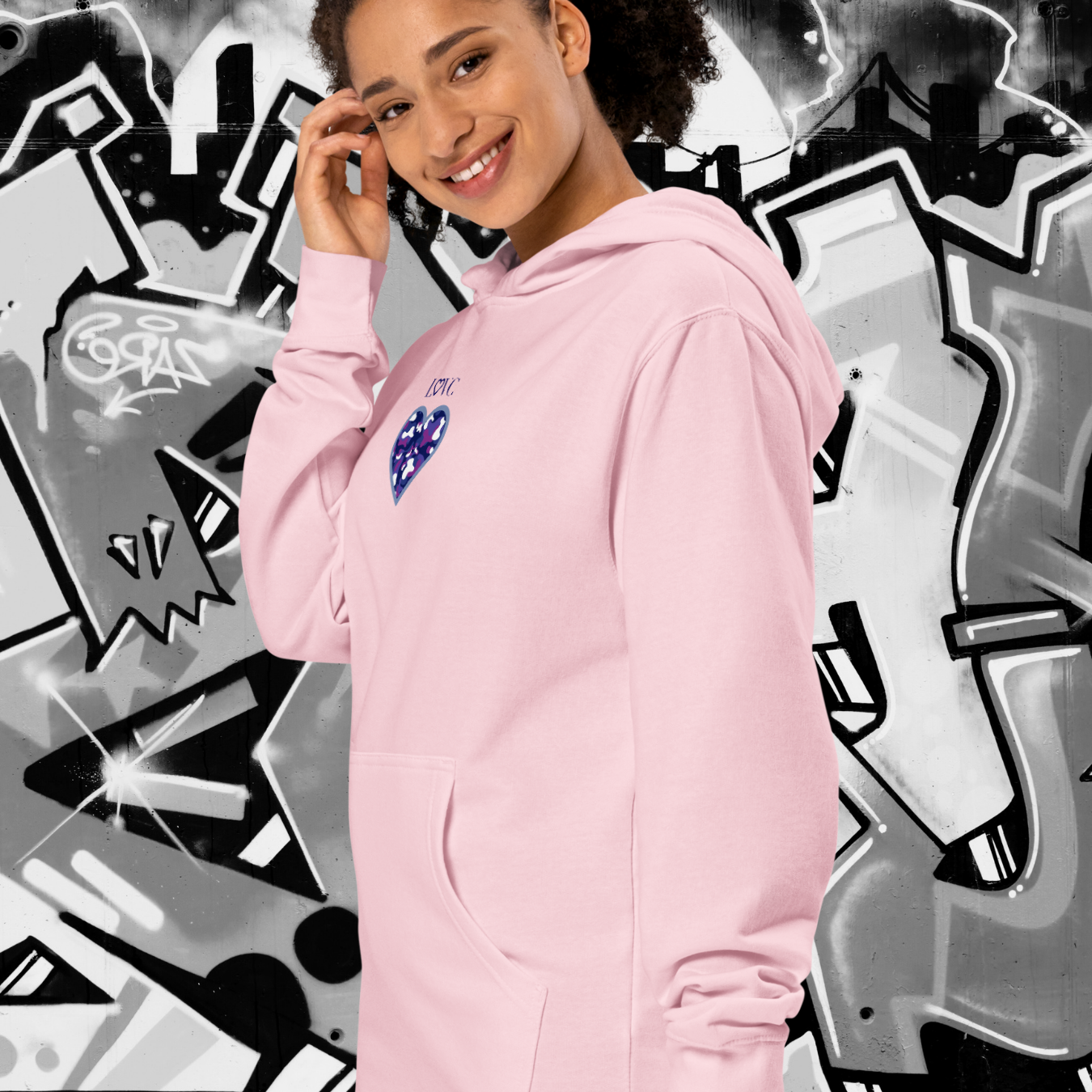 HOODIE PREMIUM CON CAPUCHA MUJER ANIMAL PRINT