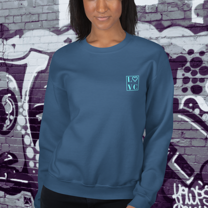 SUDADERA GRUESA MUJER LOGO BACK CUADRADO