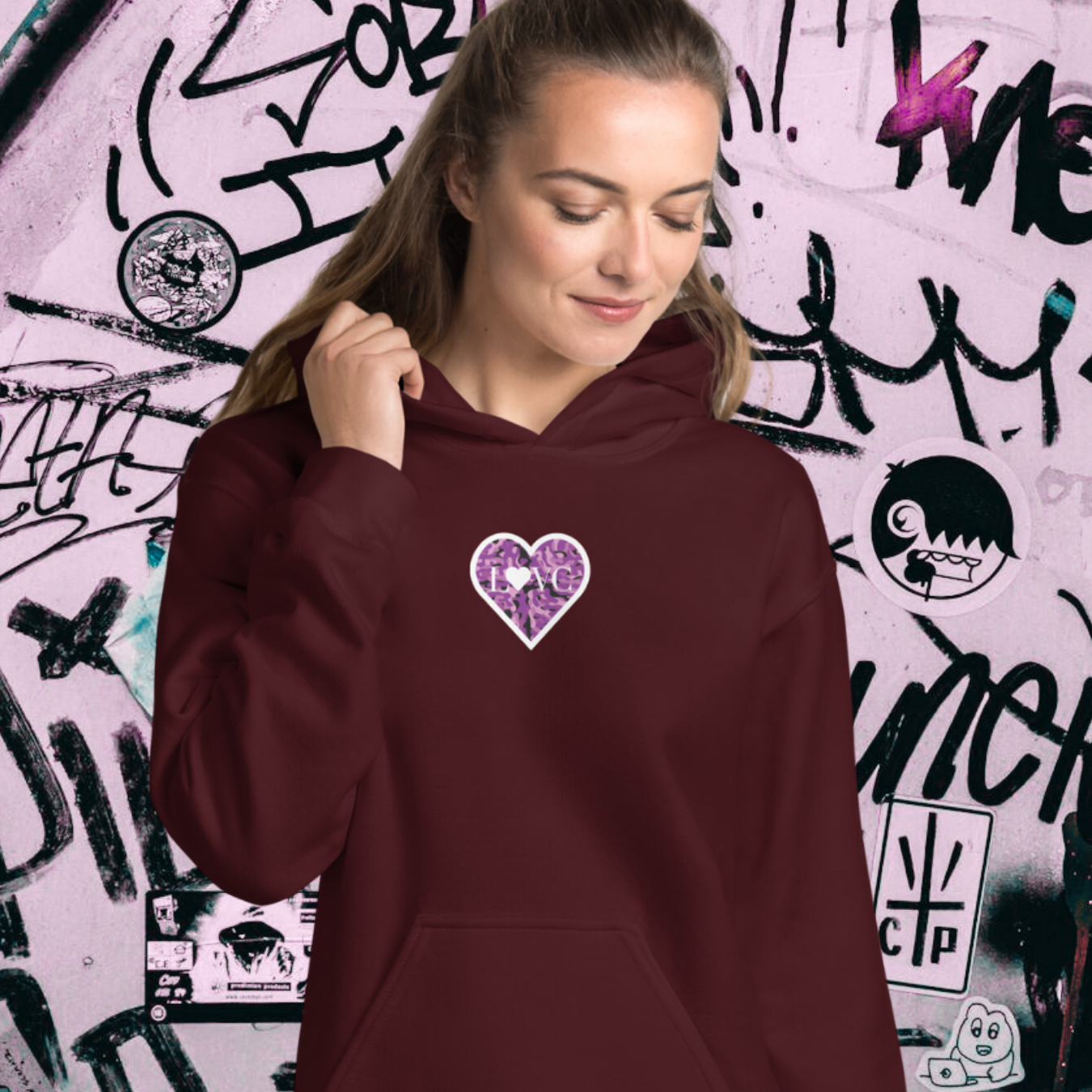 HOODIE CON CAPUCHA MUJER ANIMAL PRINT