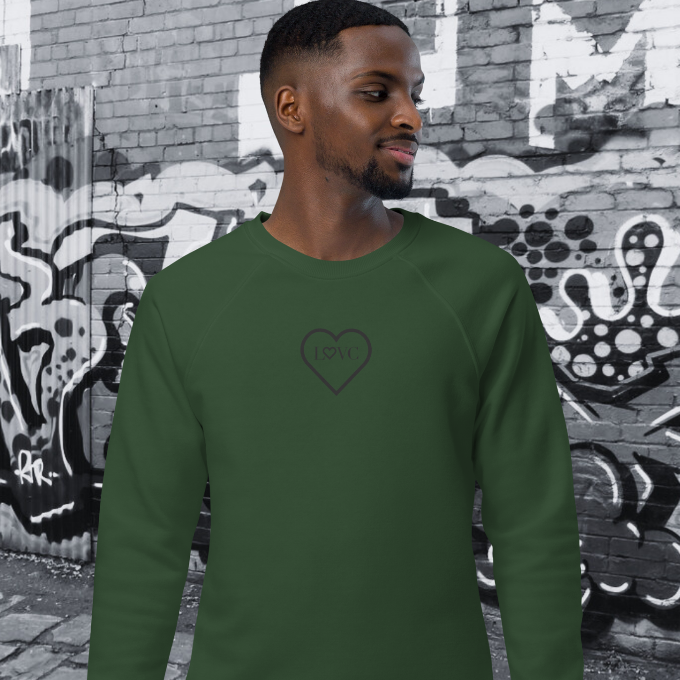 SUDADERA ORGÁNICA HOMBRE LOGO CLASSIC