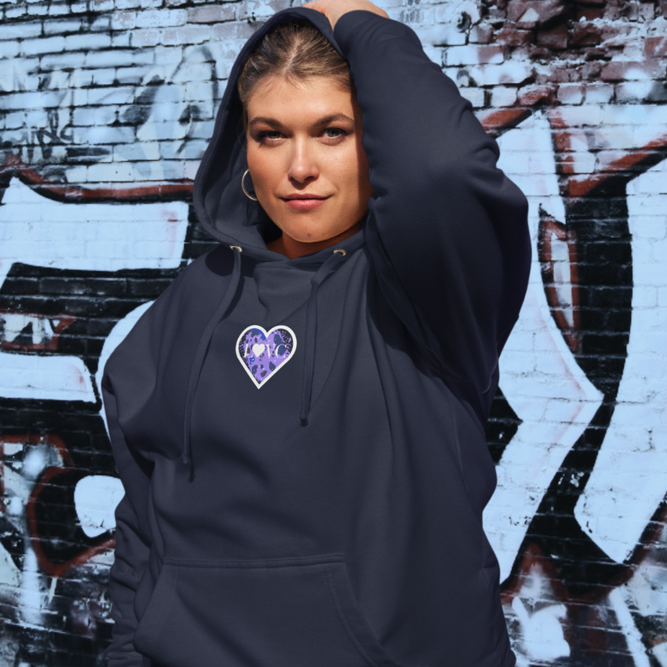 HOODIE PREMIUM CON CAPUCHA MUJER ANIMAL PRINT