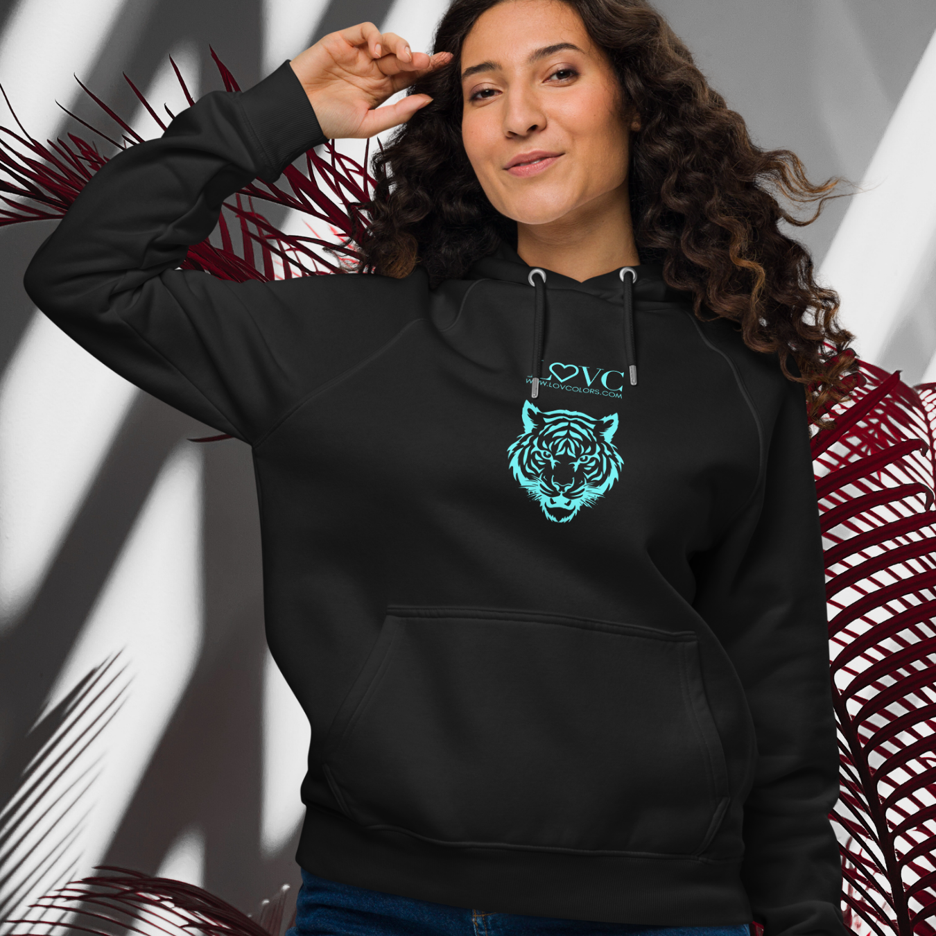 HOODIE CON CAPUCHA ECO MUJER TIGER