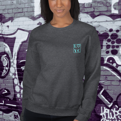 SUDADERA GRUESA MUJER LOGO BACK CUADRADO
