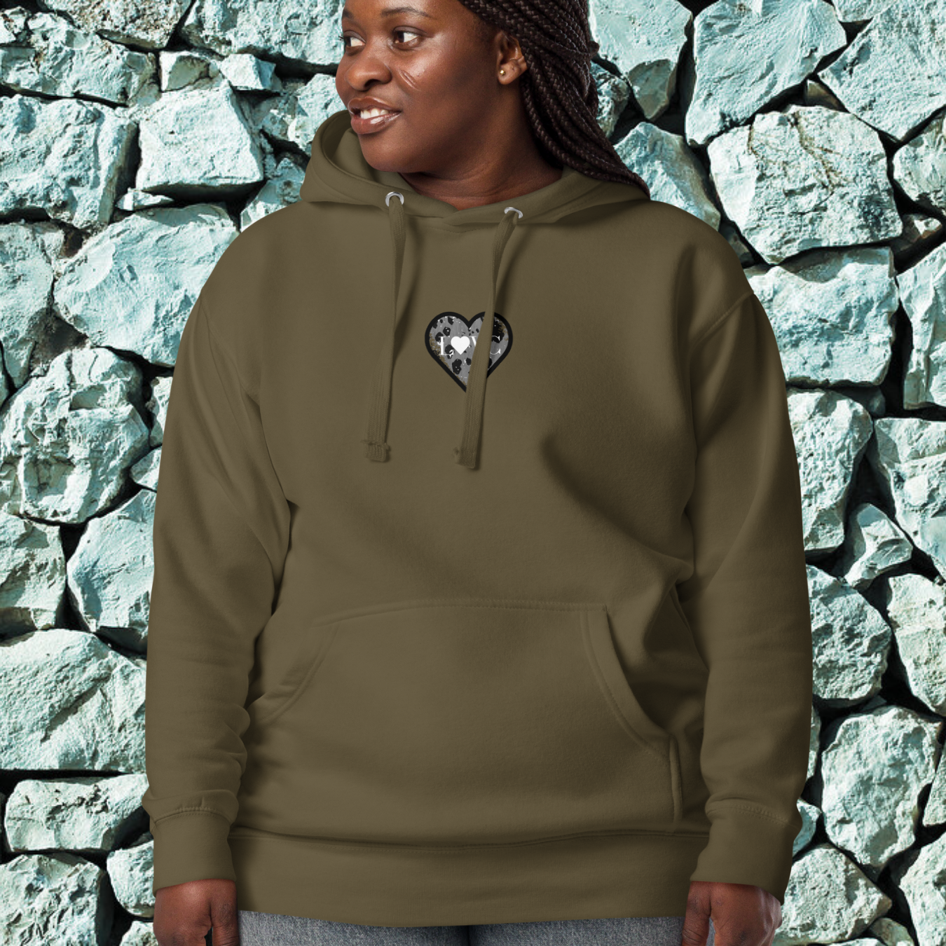 HOODIE CON CAPUCHA MUJER ANIMAL PRINT