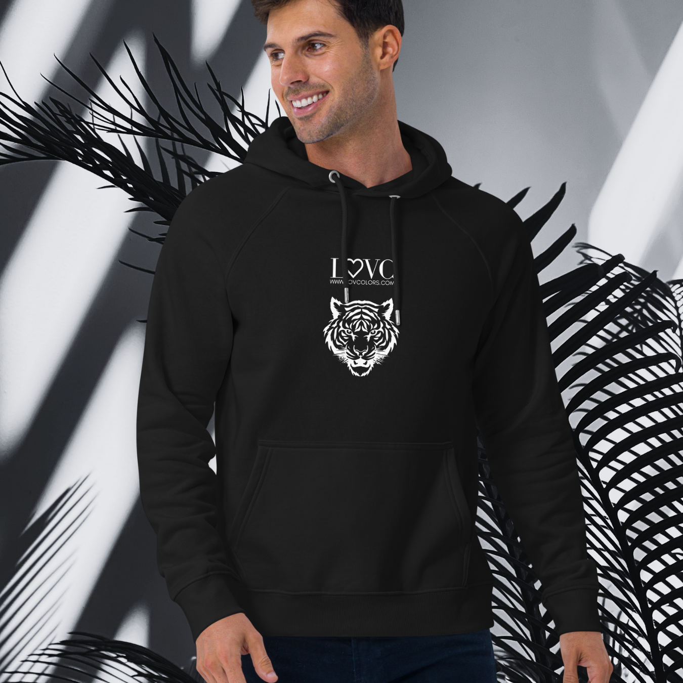 HOODIE CON CAPUCHA ECO HOMBRE TIGER