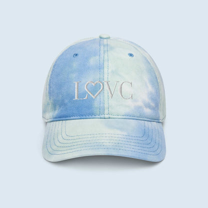 GORRA CON EFECTO TIE DYE HOMBRE LOGO BLANCO