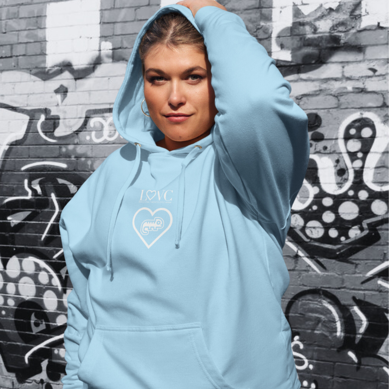 HOODIE PREMIUM CON CAPUCHA MUJER CAMALEÓN