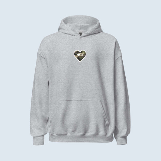 HOODIE CON CAPUCHA HOMBRE LOGO MILITAR