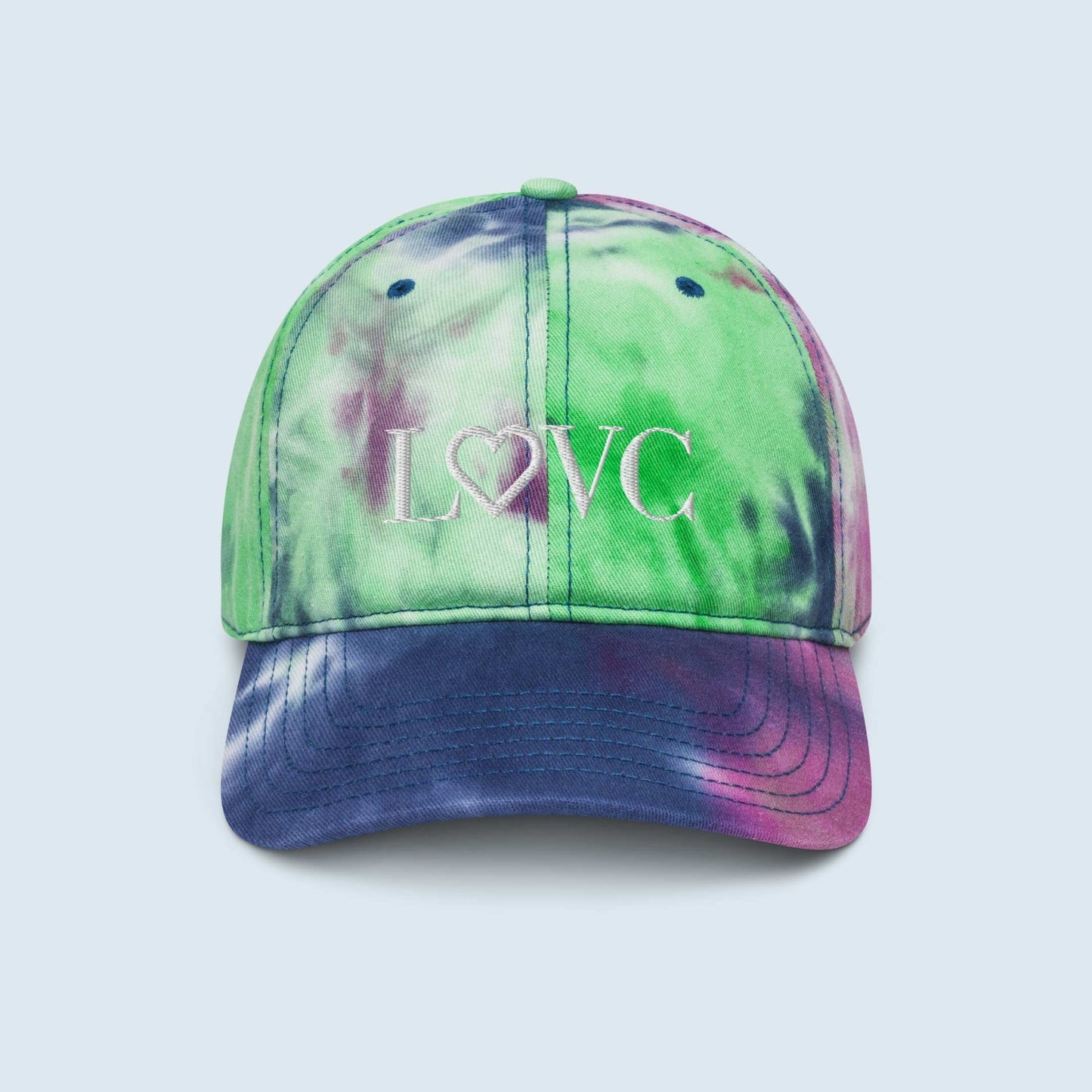 GORRA CON EFECTO TIE DYE HOMBRE LOGO BLANCO