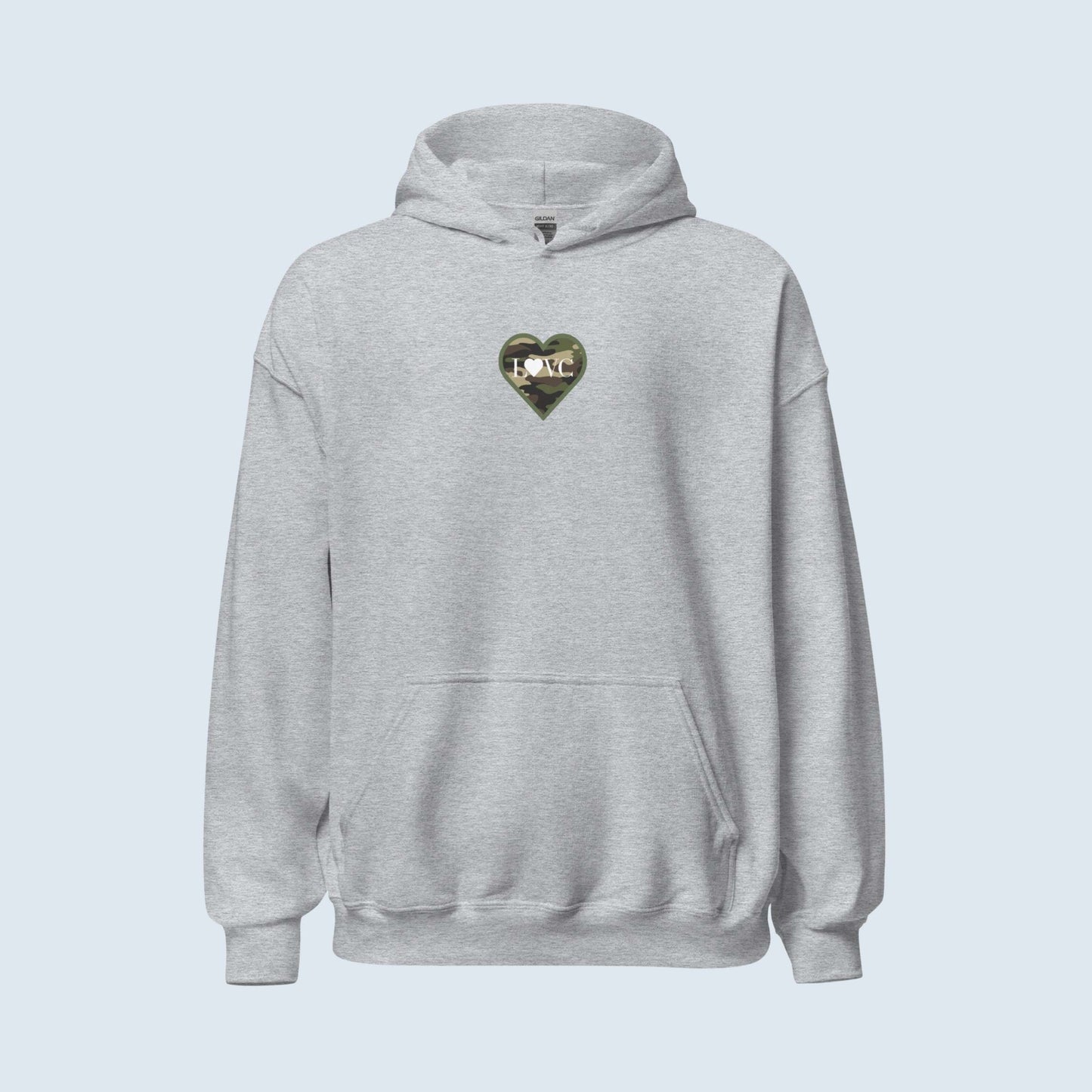 HOODIE CON CAPUCHA HOMBRE LOGO MILITAR