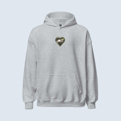 HOODIE CON CAPUCHA HOMBRE LOGO MILITAR