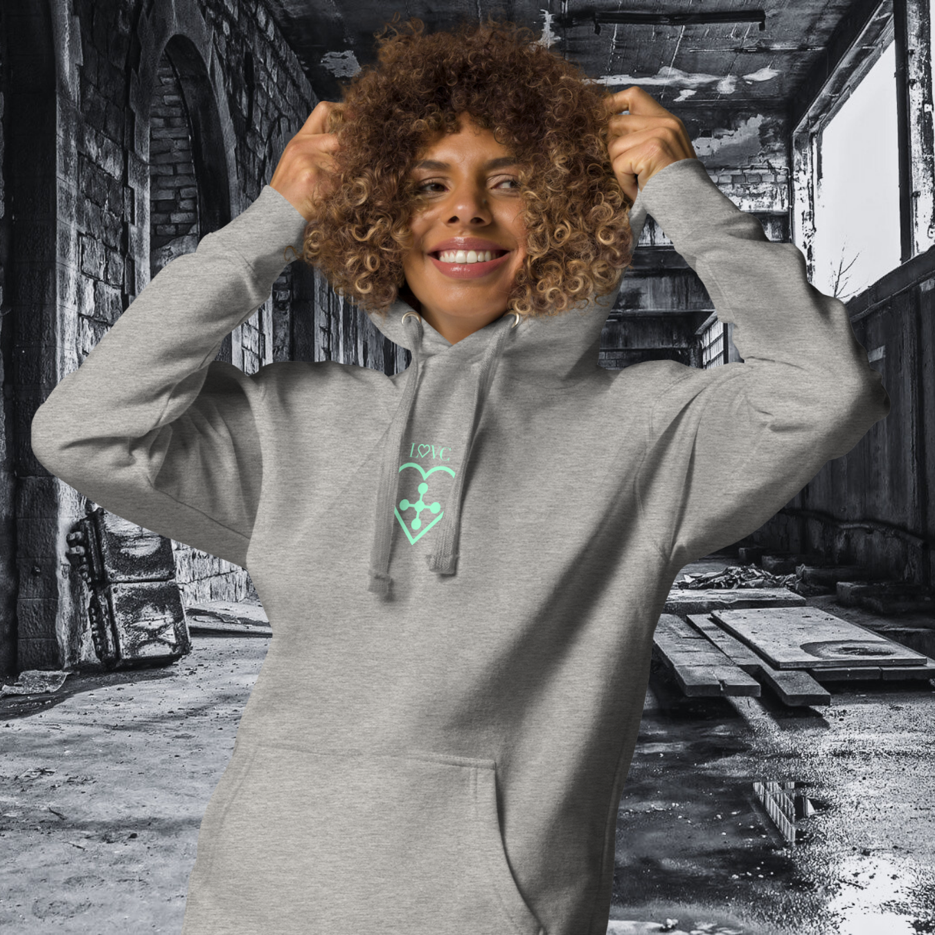 HOODIE CON CAPUCHA MUJER CROSS