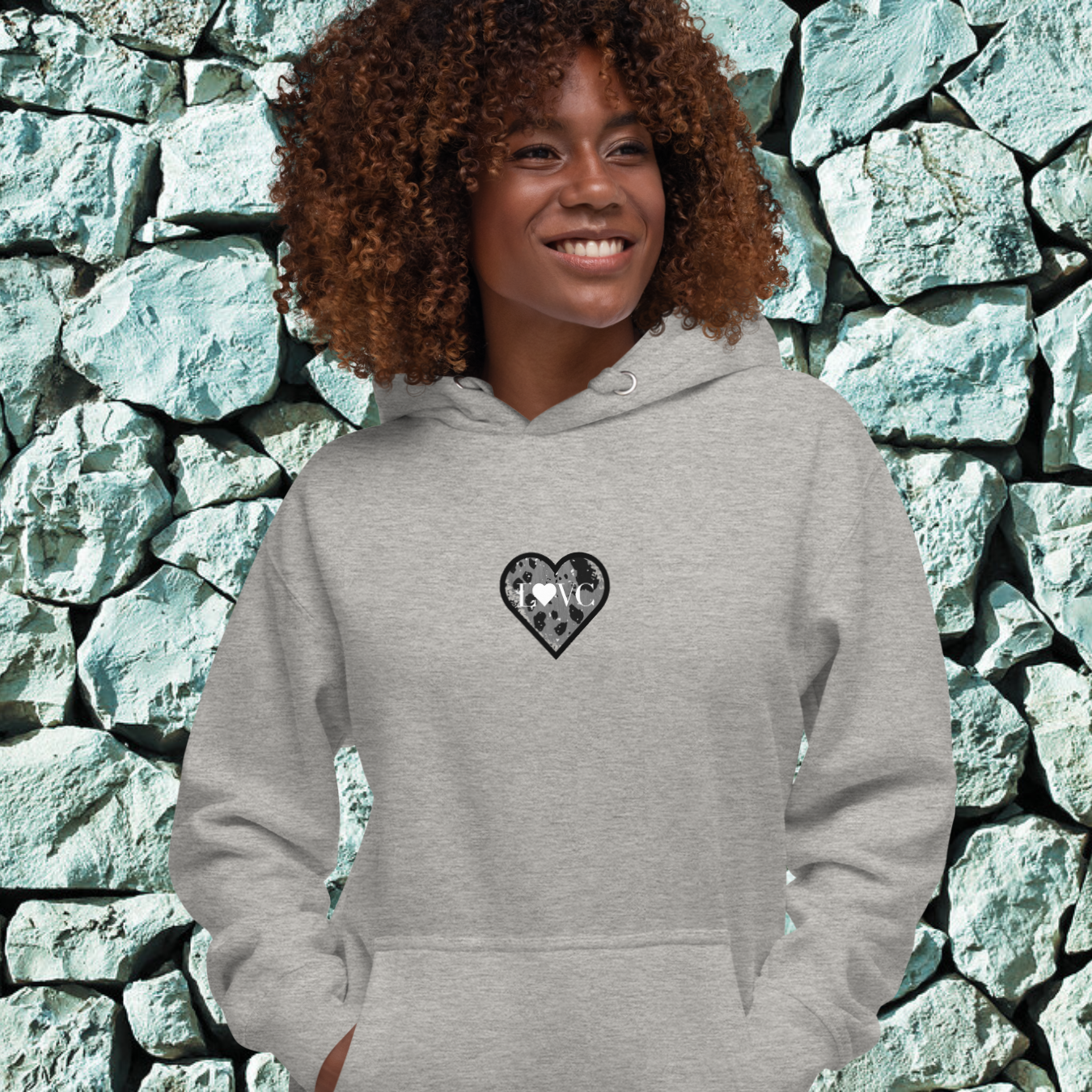 HOODIE CON CAPUCHA MUJER ANIMAL PRINT