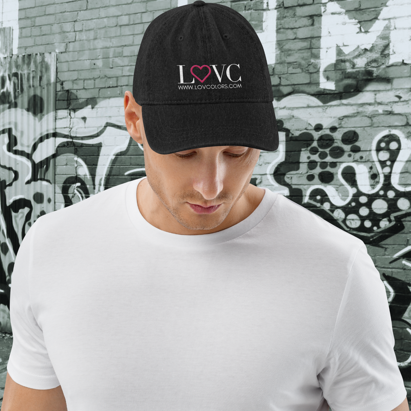 GORRA VAQUERA HOMBRE LOGO CORAZÓN ROSA
