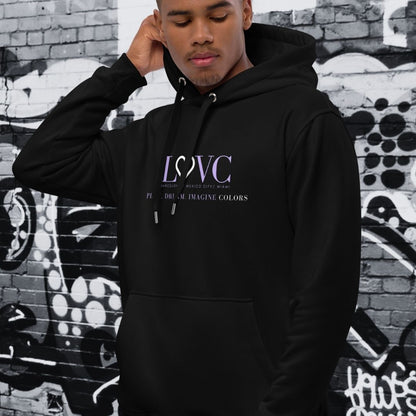 HOODIE PREMIUM CON CAPUCHA ECO HOMBRE BLACK SLOGAN