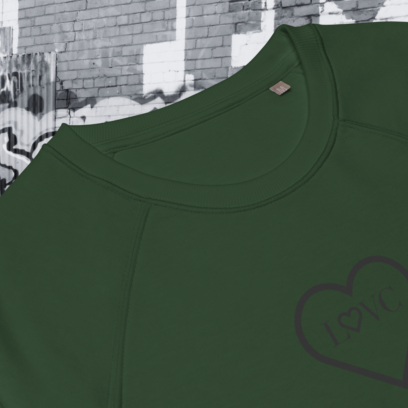 SUDADERA ORGÁNICA HOMBRE LOGO CLASSIC