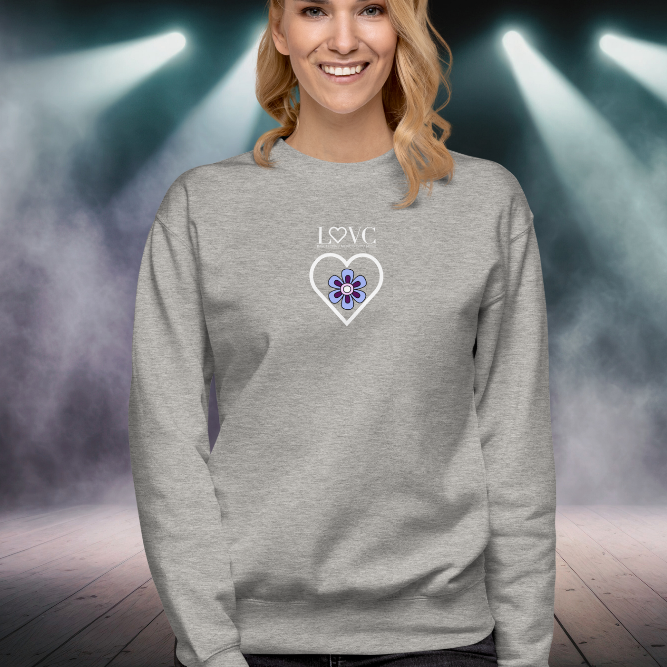 SUDADERA GRUESA MUJER FLOWER
