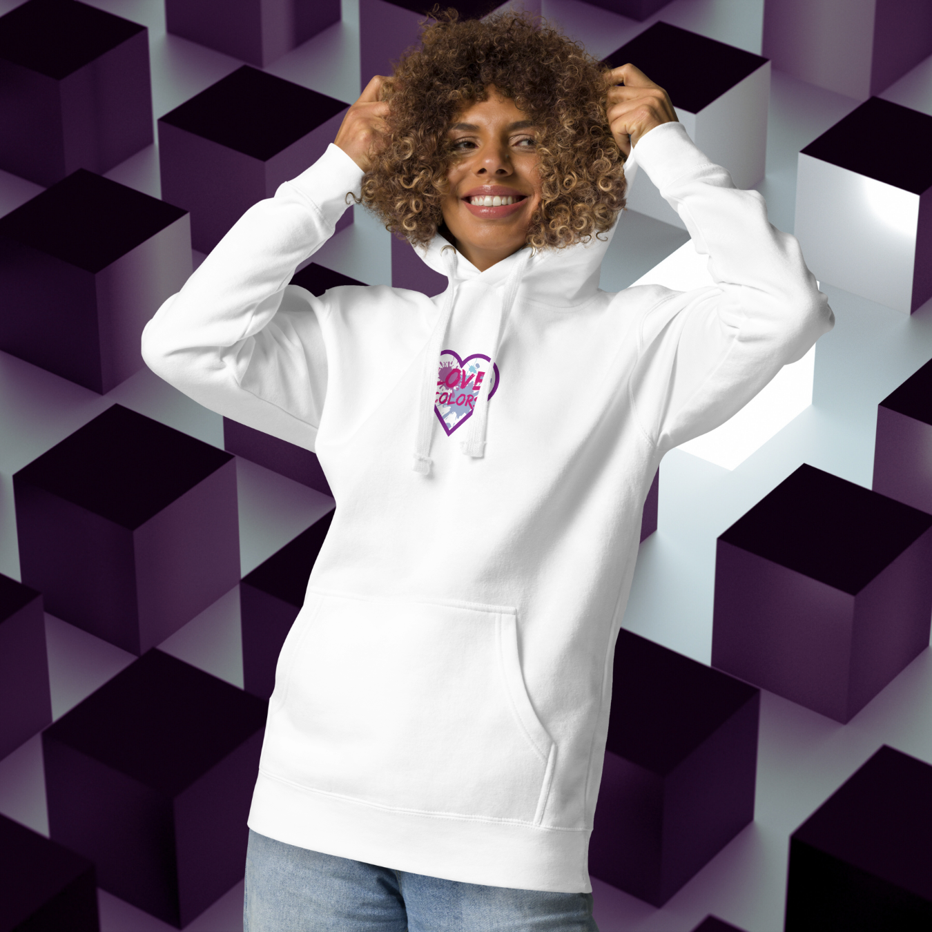HOODIE CON CAPUCHA MUJER SPLASH
