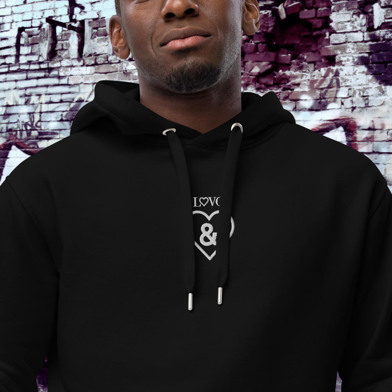 HOODIE PREMIUM CON CAPUCHA ECO HOMBRE SYMBOL BORDADO