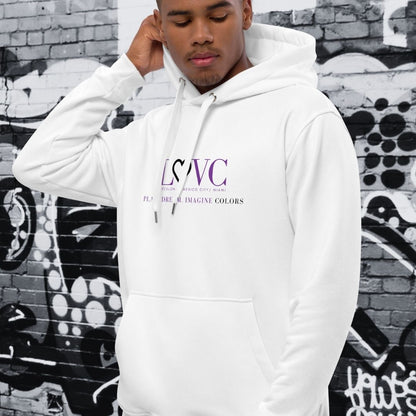 HOODIE PREMIUM CON CAPUCHA ECO HOMBRE WHITE SLOGAN