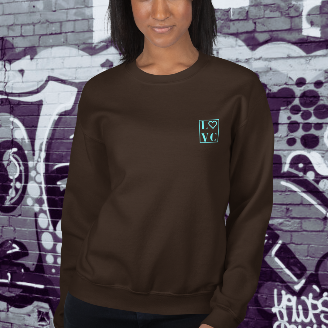 SUDADERA GRUESA MUJER LOGO BACK CUADRADO