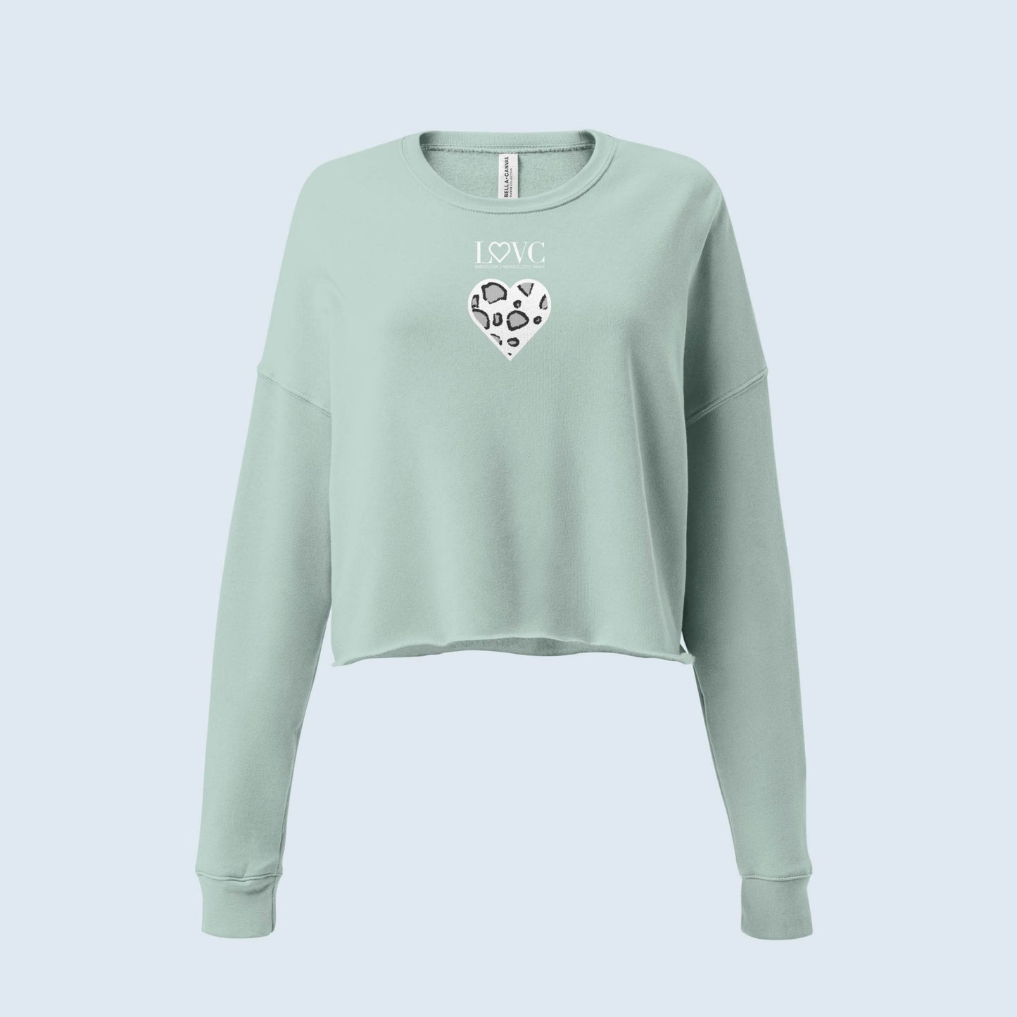 SUDADERA CROP MUJER ANIMAL PRINT