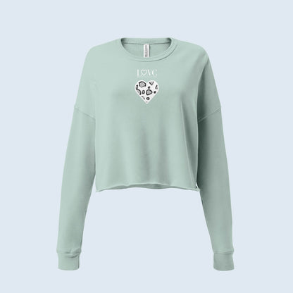 SUDADERA CROP MUJER ANIMAL PRINT