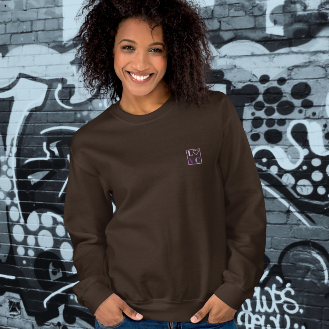 SUDADERA GRUESA MUJER LOGO BACK CUADRADO