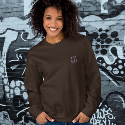 SUDADERA GRUESA MUJER LOGO BACK CUADRADO