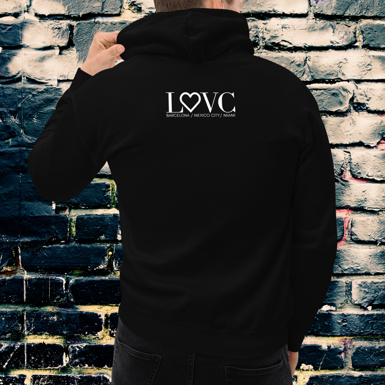 HOODIE CON CAPUCHA HOMBRE LOGO MILITAR