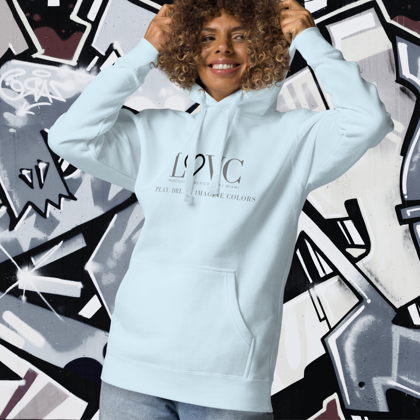 HOODIE CON CAPUCHA MUJER SLOGAN