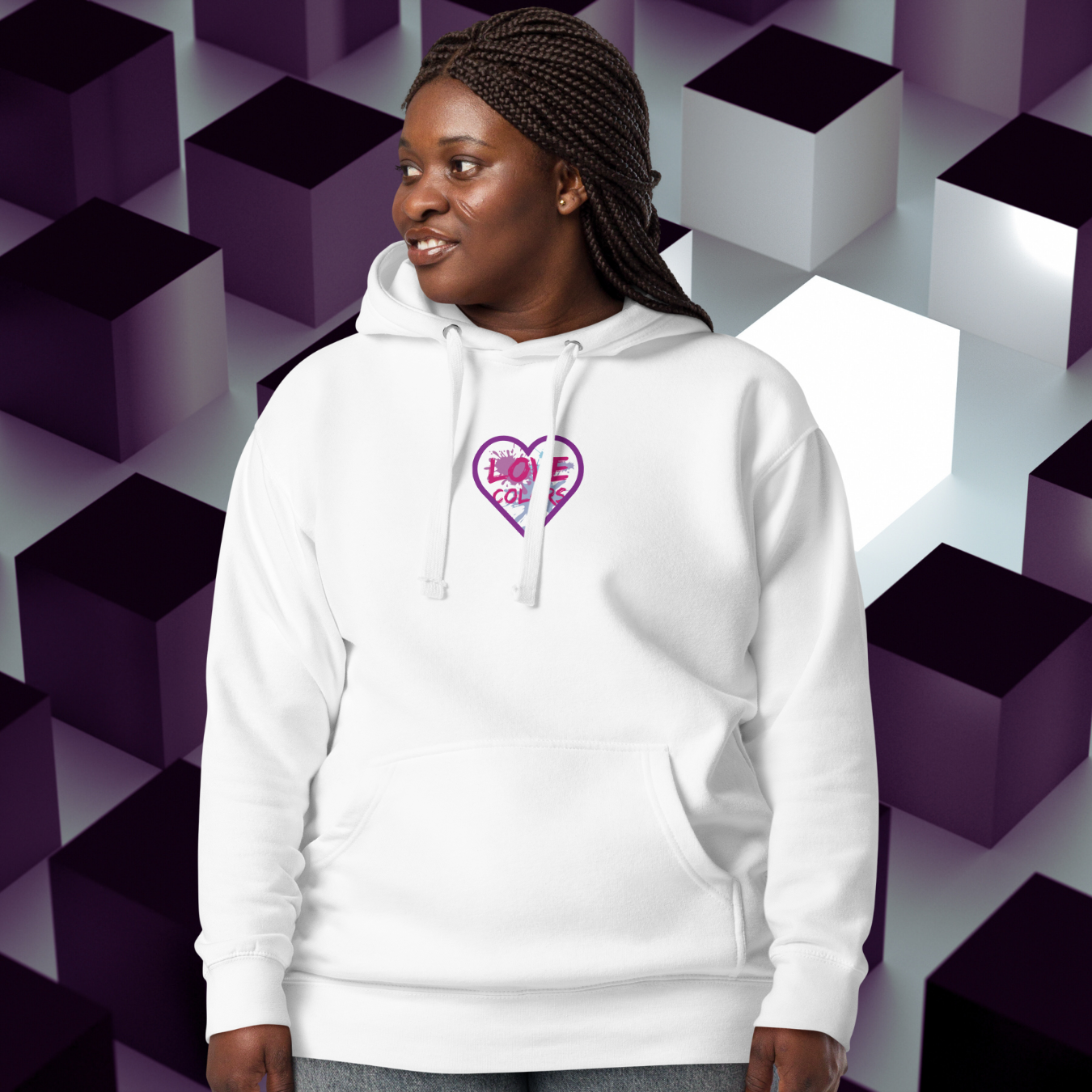 HOODIE CON CAPUCHA MUJER SPLASH