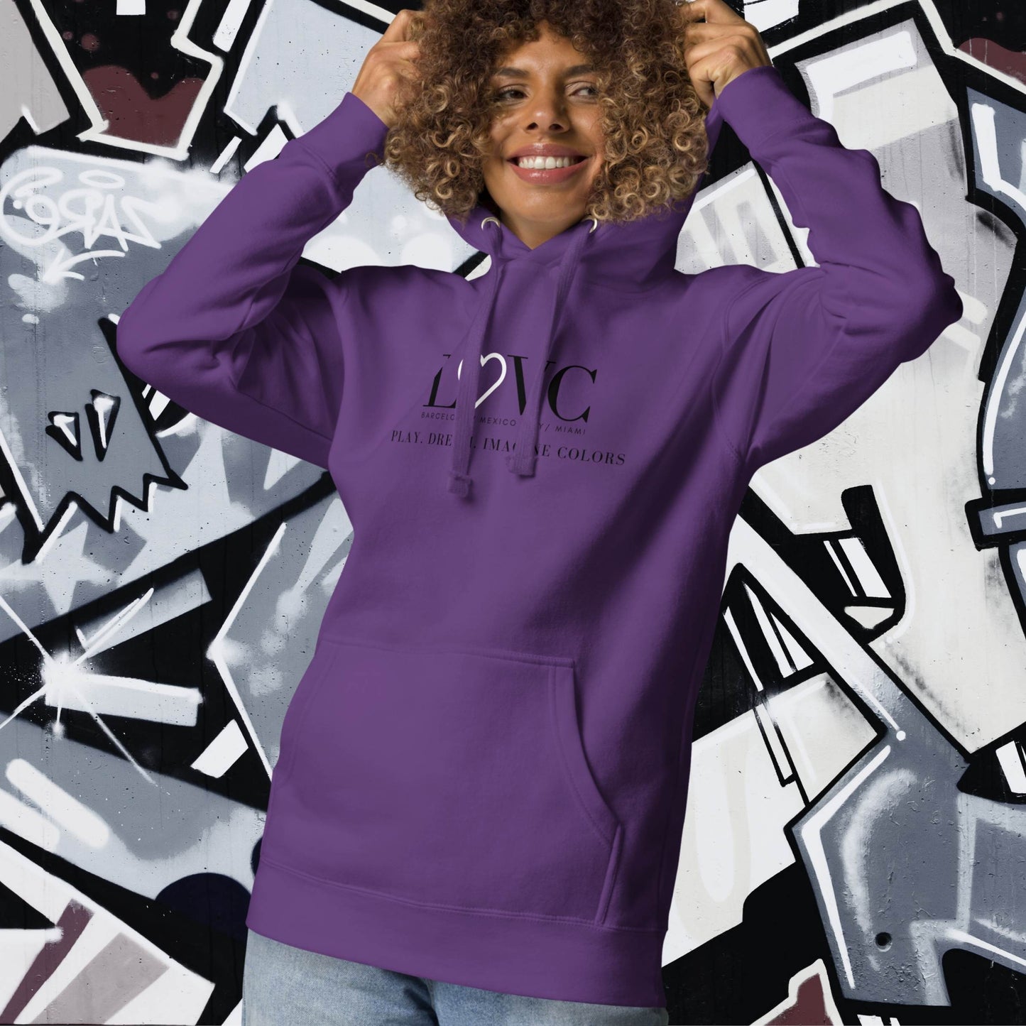 HOODIE CON CAPUCHA MUJER SLOGAN