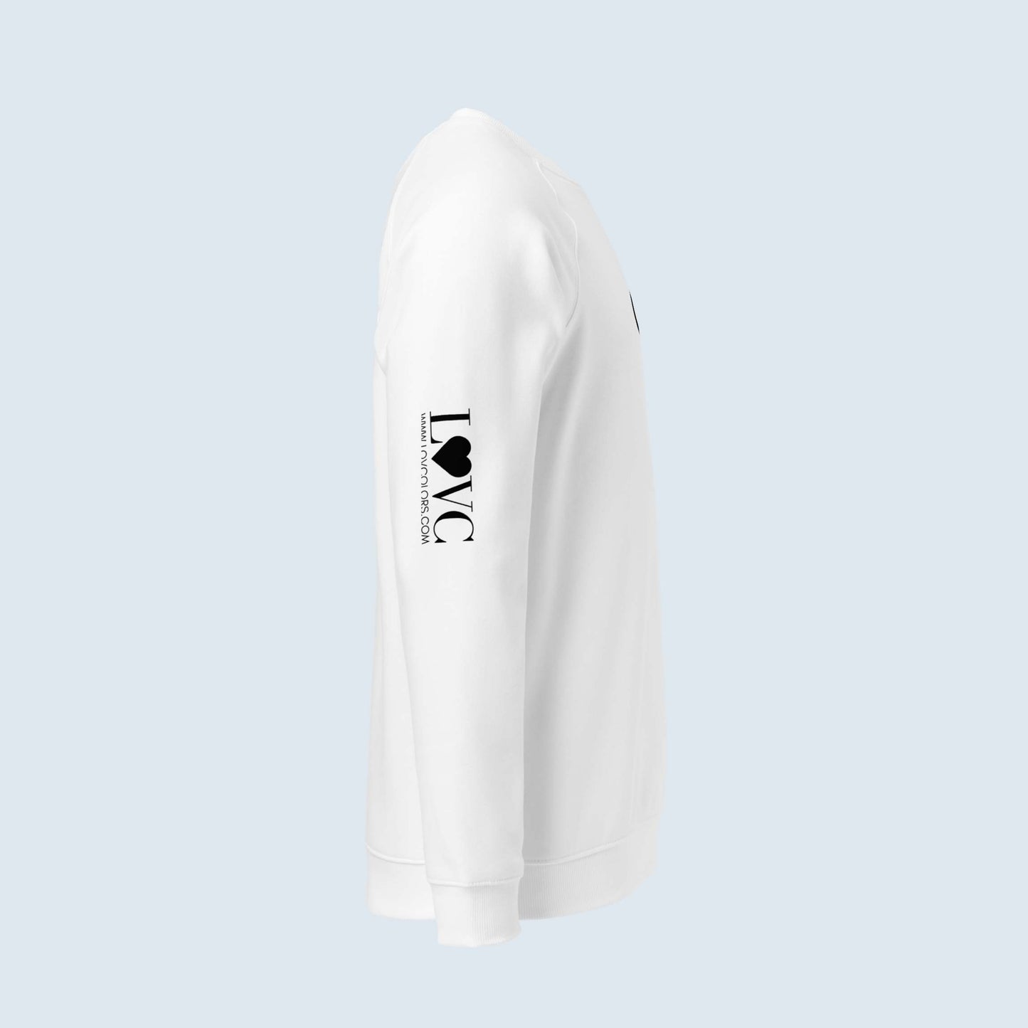 SUDADERA ORGÁNICA MUJER FLOWER LOGO MANGA