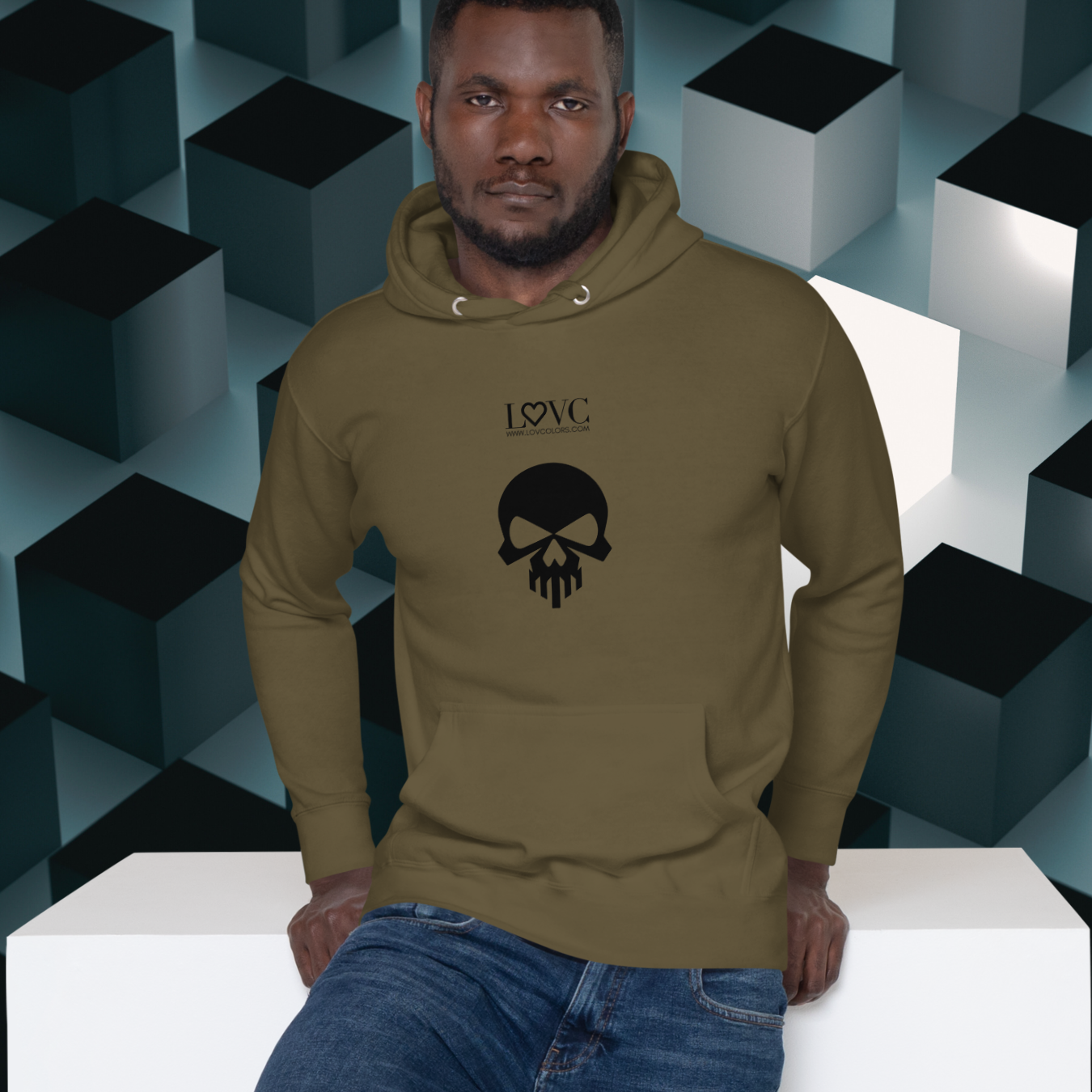 HOODIE CON CAPUCHA HOMBRE SKULL