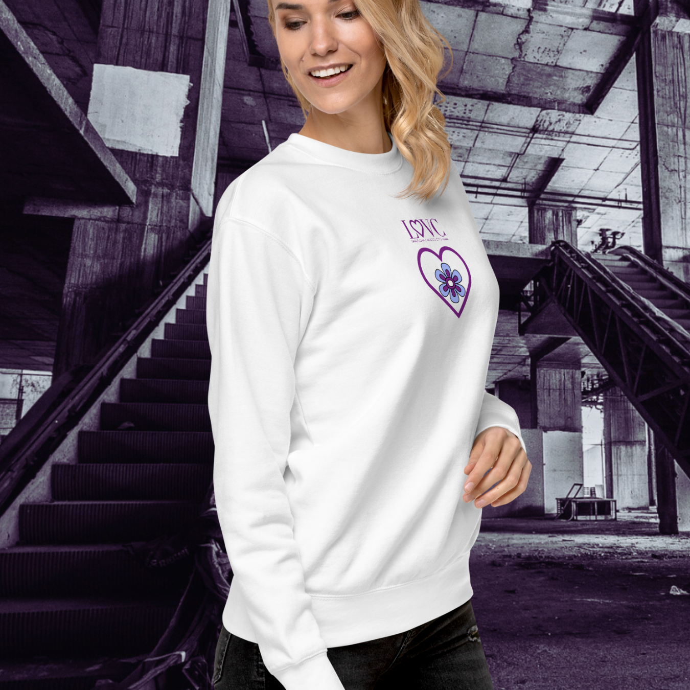 SUDADERA GRUESA MUJER FLOWER