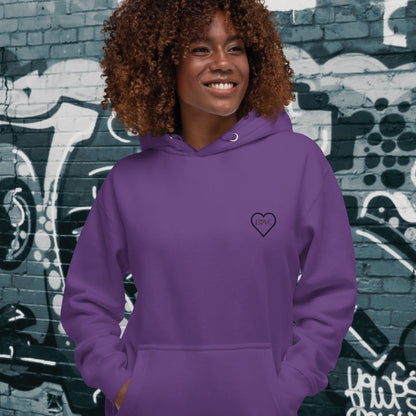 HOODIE CON CAPUCHA MUJER 2CUORE BLACK