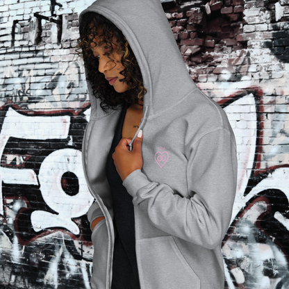 HOODIE CON CAPUCHA Y CREMALLERA MUJER INFINITE