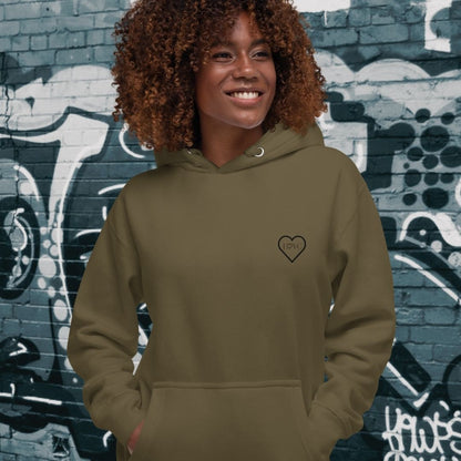 HOODIE CON CAPUCHA MUJER 2CUORE BLACK