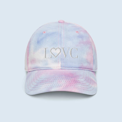 GORRA CON EFECTO TIE DYE HOMBRE LOGO BLANCO